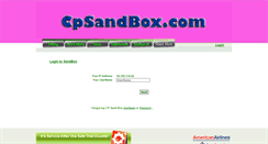 Desktop Screenshot of cpsandbox.com